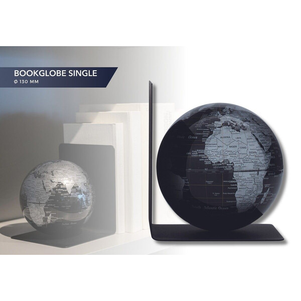 Глобус Troika - BOOKGLOBE SINGLE, черен/сребрист
