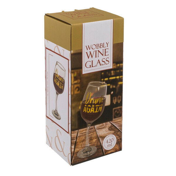 Наклонена чаша за вино Wobbly wine glass II, 420мл