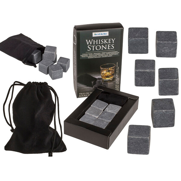 Каменни кубчета за охлаждане Whisky Stones, 6 бр