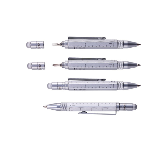 Многофункционална метална химикалка TROIKA LILIPUT TOOL PEN, жълта