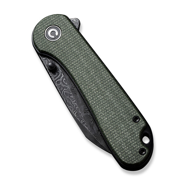 Джобен нож CIVIVI Elementum Micarta Green / Damascus