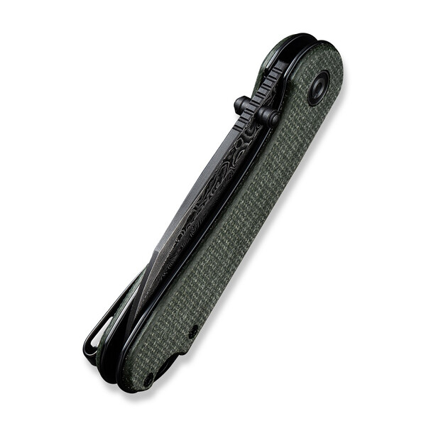 Джобен нож CIVIVI Elementum Micarta Green / Damascus