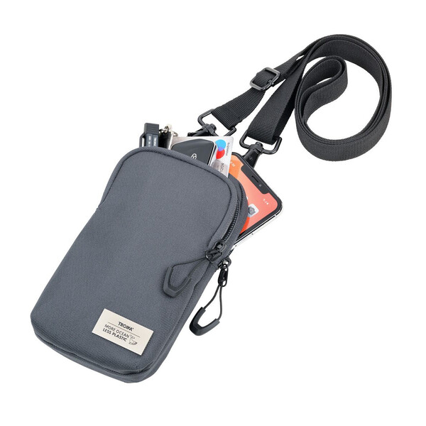 Чанта за смартфон Troika BLUE CYCLE SMARTBAG, сива