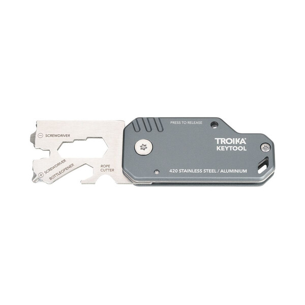 Многофункционален инструмент Troika - KEYTOOL, сив