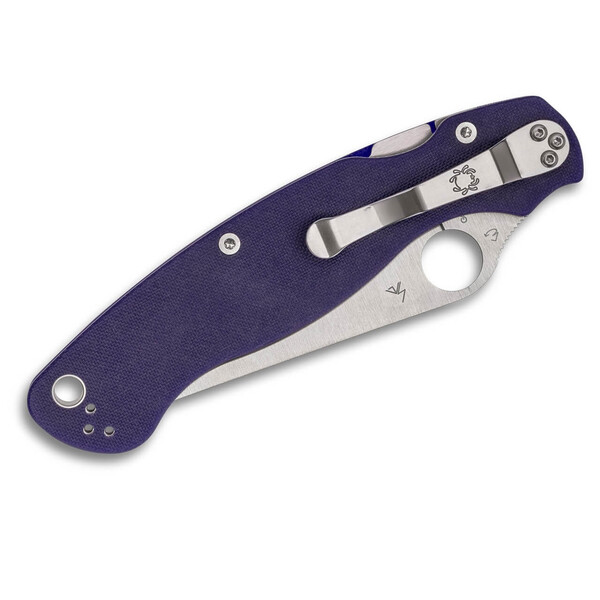 Джобен нож Spyderco Military 2 CPM S110V G10 Blue PlainEdge