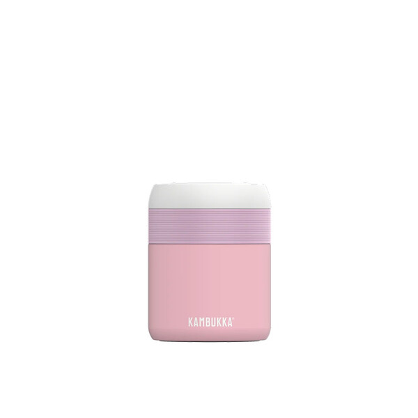 Кутия за храна и напитки, 600 мл, Kambukka Bora с винтов капак, Baby Pink