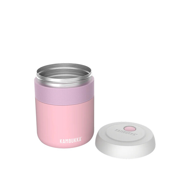 Кутия за храна и напитки, 600 мл, Kambukka Bora с винтов капак, Baby Pink