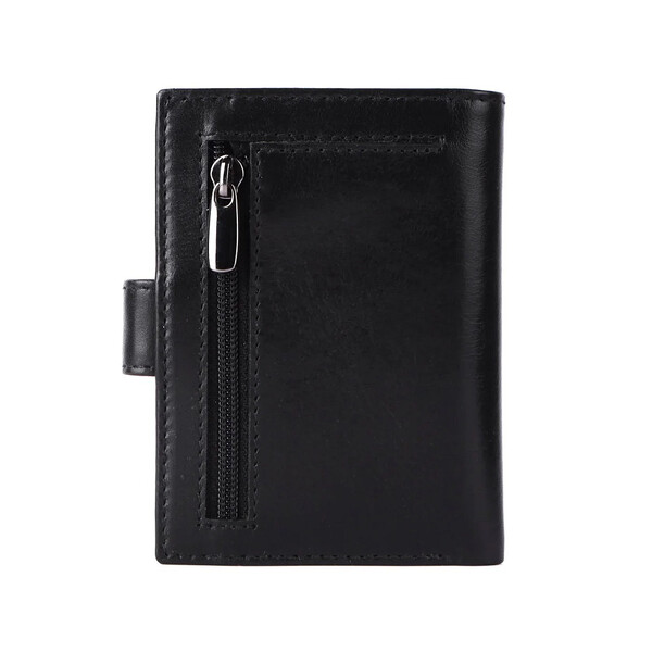 Кожен калъф за карти Valenta MagSafe Luxe Black