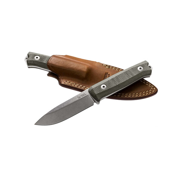 Туристически нож LionSteel B40 Canvas - Green
