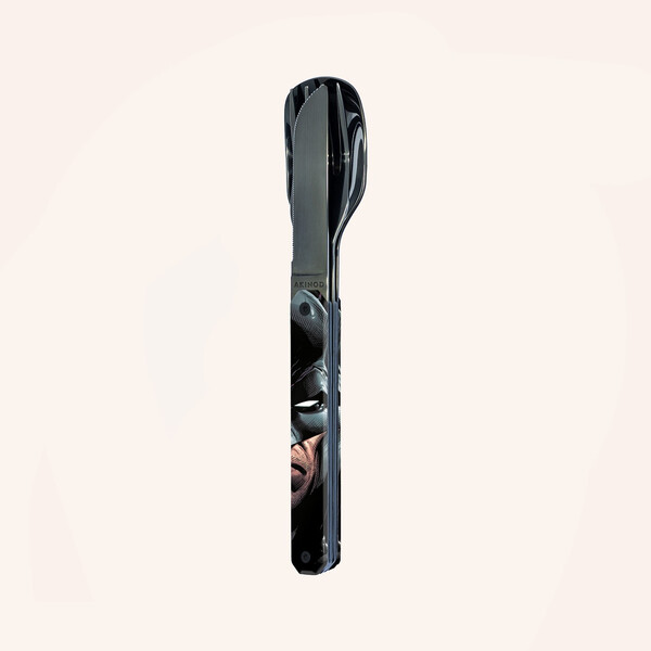 Комплект за хранене Akinod Straight Cutlery 12H34, Batman