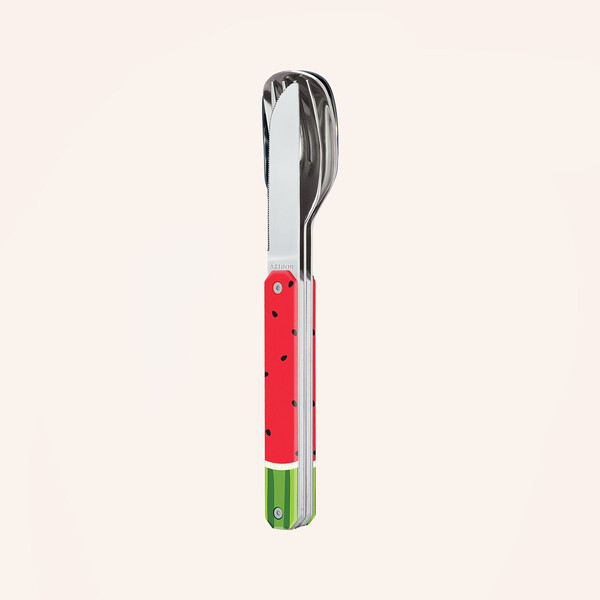 Комплект за хранене Akinod Straight Cutlery 12H34, Watermelon