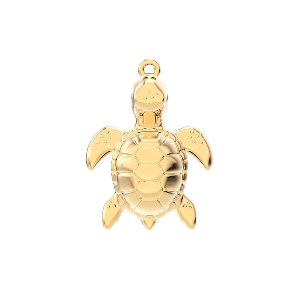 Колие с медальон Chocli SEA TURTLE