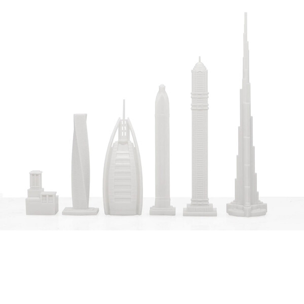 Шах Skyline Chess - Dubai Edition, дървено игрално поле