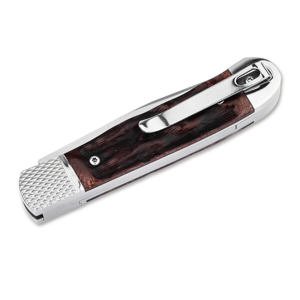 Джобен нож Böker Plus Hidden Release Trapper Appaloosa Bone