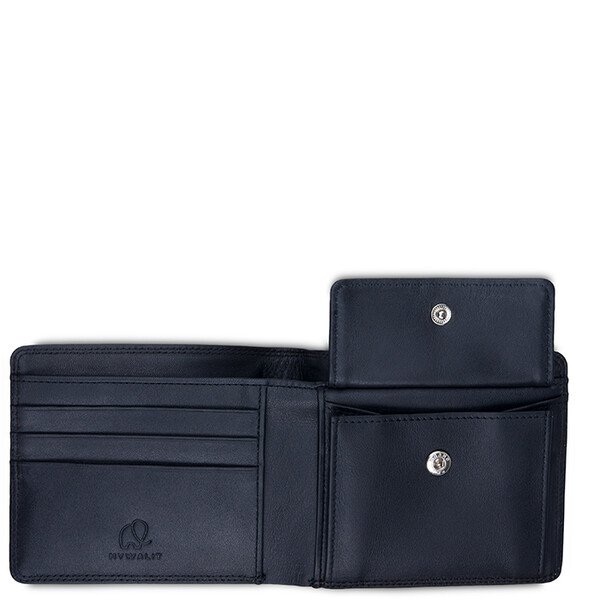 Кожен портфейл с монетник Mywalit RFID Standard Nappa Black