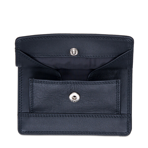 Кожен портфейл с монетник Mywalit Nappa Black
