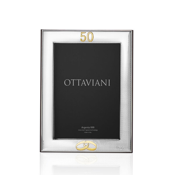 Фоторамка сребро Ottaviani miro-silver "50 years of marriage" 13x18 см