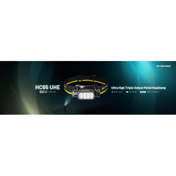 LED фенер-челник Nitecore HC65 UHE