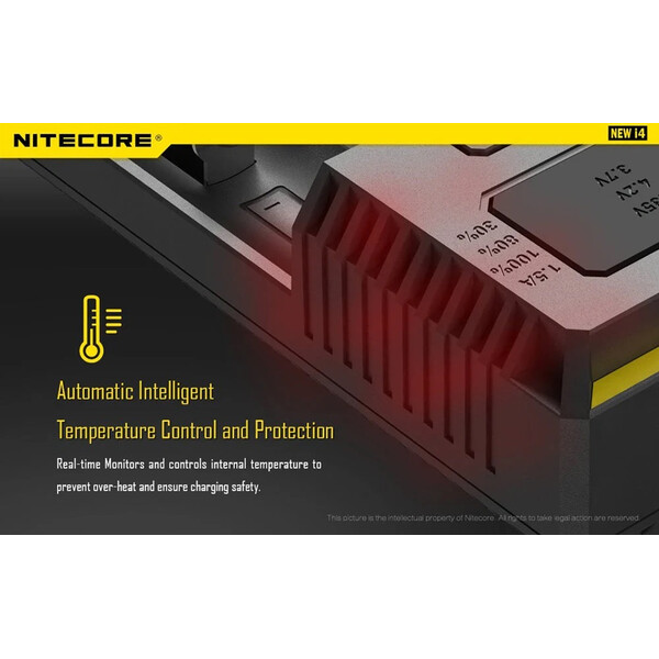 Зарядно Nitecore NEW i4 за четири батерии