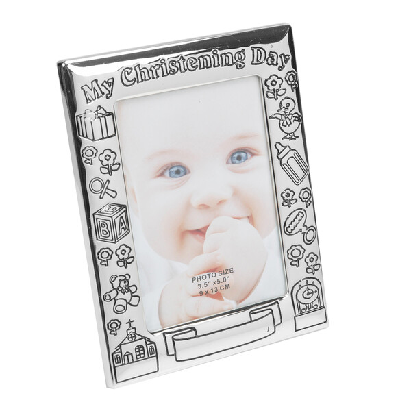 Комплект фоторамка и прибори “My Christening Day“