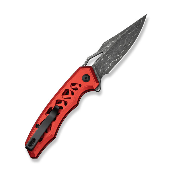 Джобен нож CIVIVI Anaaki Aluminum Red / Damascus