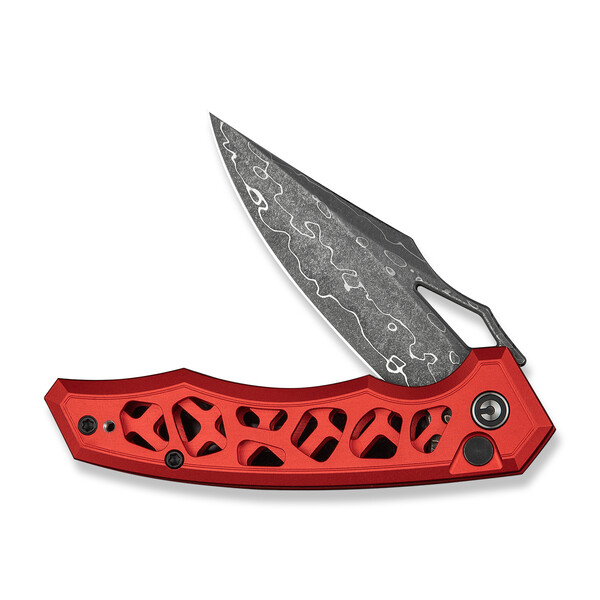 Джобен нож CIVIVI Anaaki Aluminum Red / Damascus