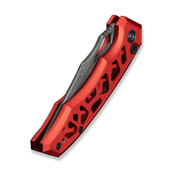 Джобен нож CIVIVI Anaaki Aluminum Red / Damascus
