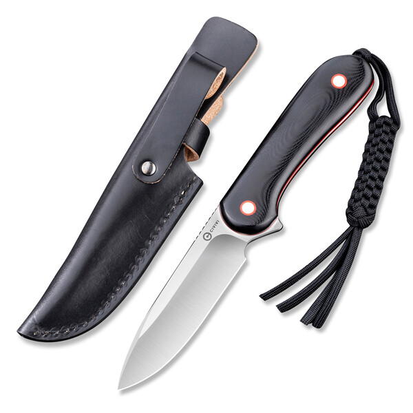 Туристически нож CIVIVI Fixed Blade Elementum Black/Red G10