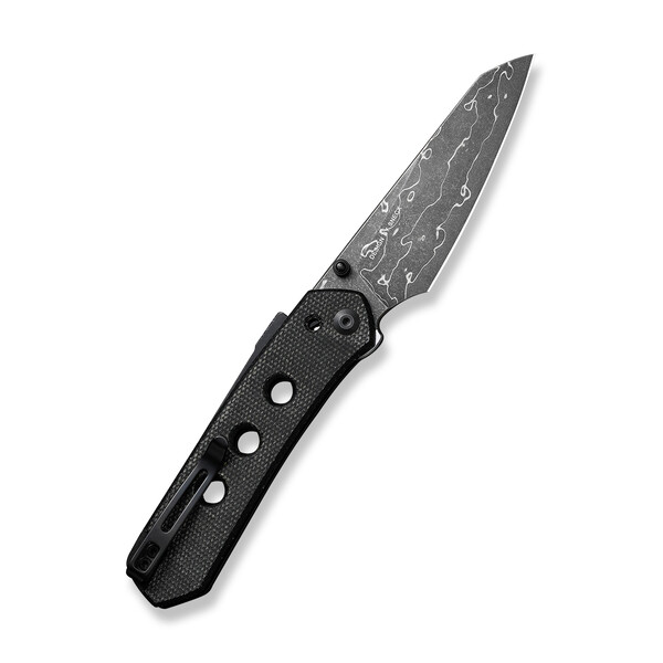 Джобен нож CIVIVI Vision FG Black Canvas Micarta / Damascus