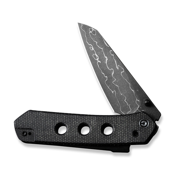 Джобен нож CIVIVI Vision FG Black Canvas Micarta / Damascus