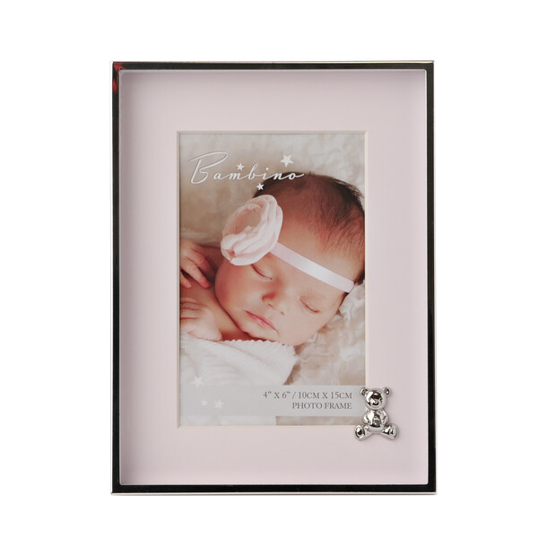 Фоторамка Bambino Teddy, розов фон