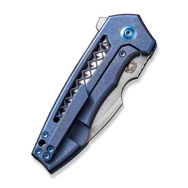 Джобен нож WEKNIFE Harpen Blue Titanium