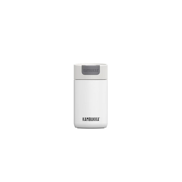 Термочаша ​от неръждаема стомана Kambukka Olympus с термокапак Snapclean®, 300 мл, Marshmallow White