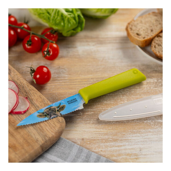 Нож Kuhn Rikon COLORI+ Paring Knife Cow, назъбен