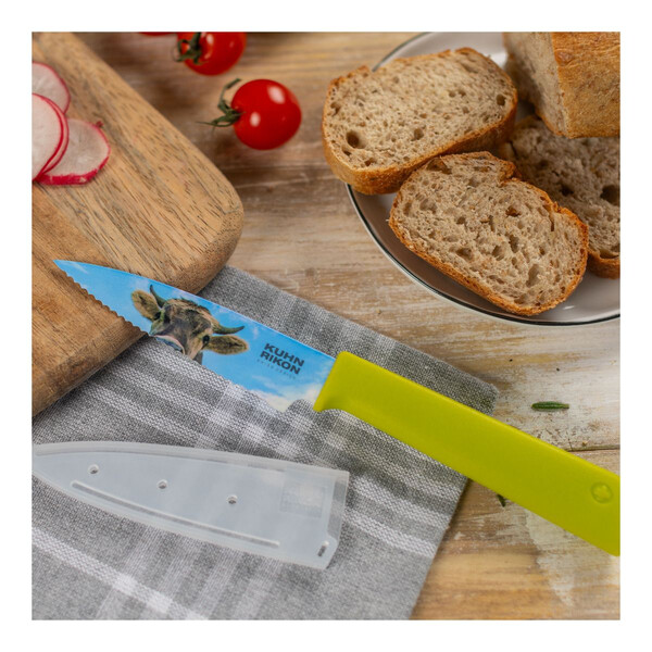 Нож Kuhn Rikon COLORI+ Paring Knife Cow, назъбен