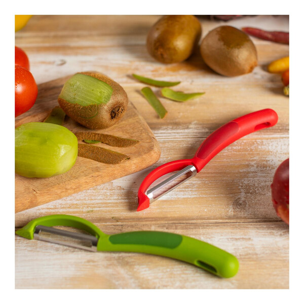 Белачка Kuhn Rikon Peeler Piranha Swivel, зелена
