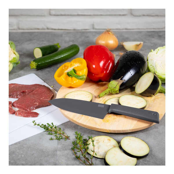 Нож Kuhn Rikon COLORI+ Santoku, сив