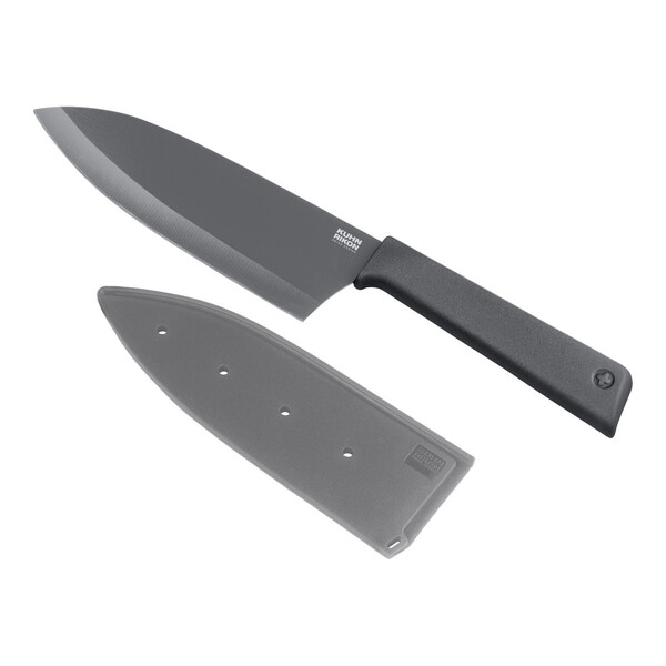 Нож Kuhn Rikon COLORI+ Santoku, сив