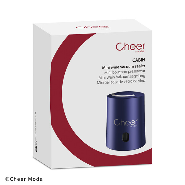 Мини вакуумна тапа Cheer Moda Cabin, синя