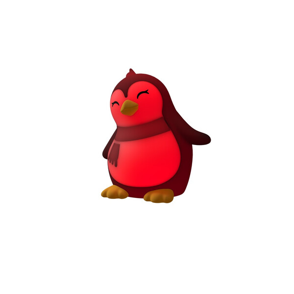 Акумулаторна нощна лампа Dhink® - Penguin