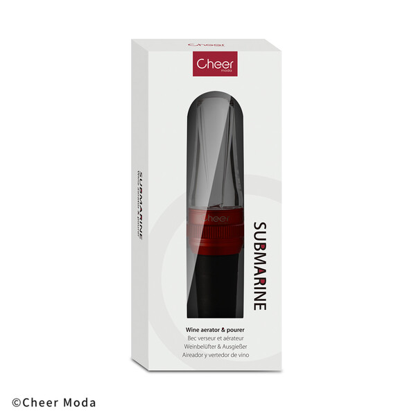 Аератор и наливник Cheer Moda Submarine, червен