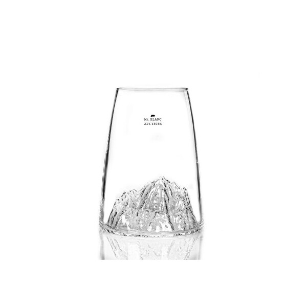 Кристална чаша Alaskan Maker TOPOGRAPHIC Mont Blanc 450мл