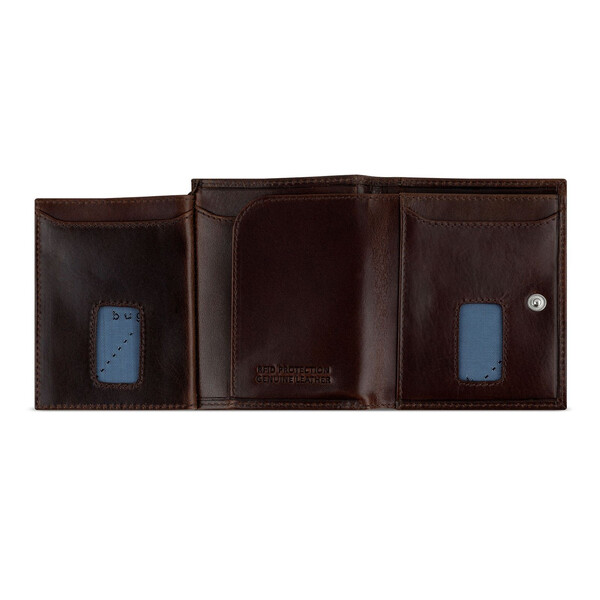 Кожен портфейл Bugatti Secure Slim Special Mini, кафяв