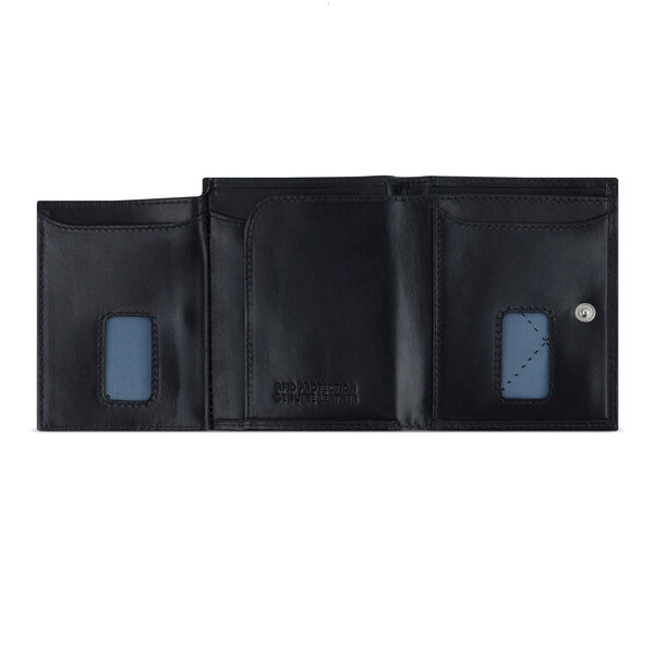 Кожен портфейл Bugatti Secure Slim Special Zip Mini, черен