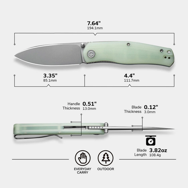 Джобен нож CIVIVI Sokoke Natural G10