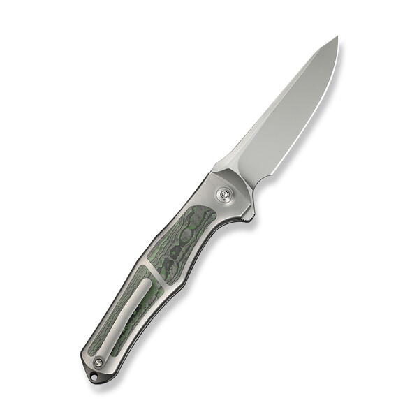 Джобен нож WEKNIFE 702XI Gray Titanium / Jungle Wear Fat Carbon Fiber Inlay