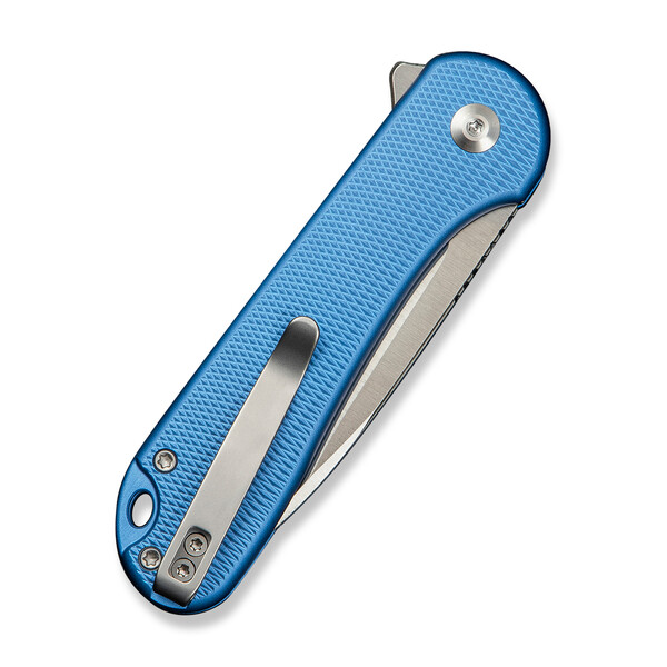 Джобен нож CIVIVI Button Lock Elementum II Diamond Patterned Blue Aluminum