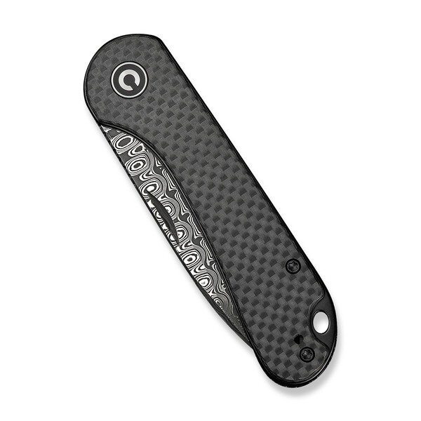Джобен нож CIVIVI Elementum Slip Joint Twill Carbon Fiber / Damascus