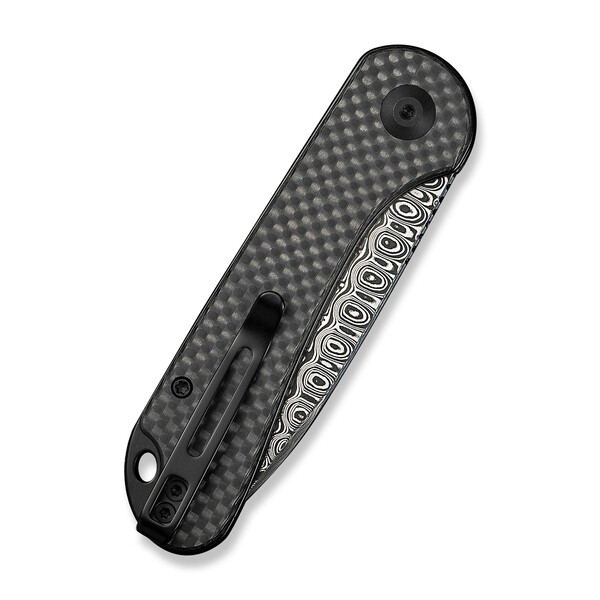 Джобен нож CIVIVI Elementum Slip Joint Twill Carbon Fiber / Damascus