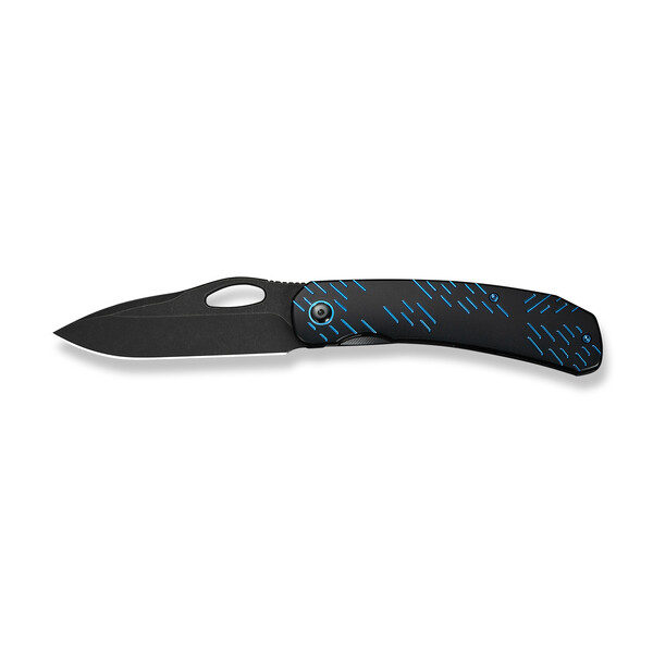 Джобен нож WEKNIFE Inmate Black Titanium With Blue Raindrops